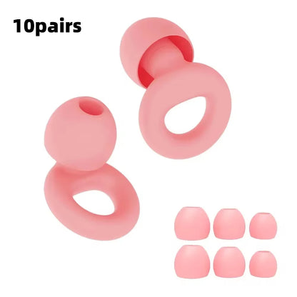 Quiet Ear Plugs for Noise Reduction – Super Soft, Reusable Hearing Protection for Sleep,Swim, Work 8 Ear Tips in XS/S/M/L
