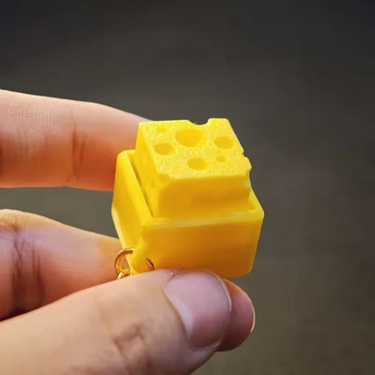Cheese Fidget Keychain