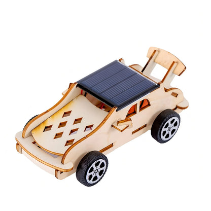 Solar Car Model Kit – DIY Wooden Science & Education Project