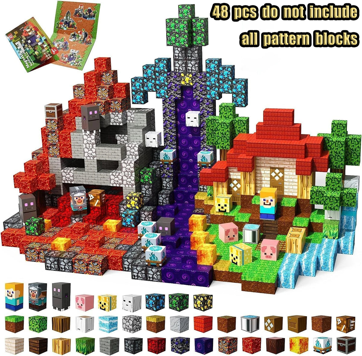 Magnetic Building Blocks Cube Set for Creative STEM Play