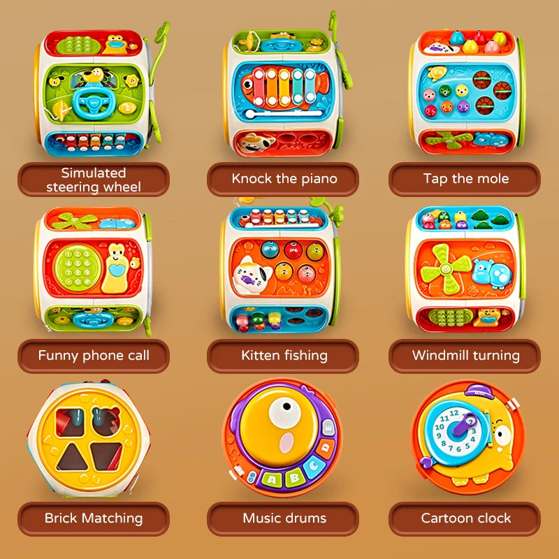 Baby Toy Phone for Toddlers – Musical Light-Up Educational Toy