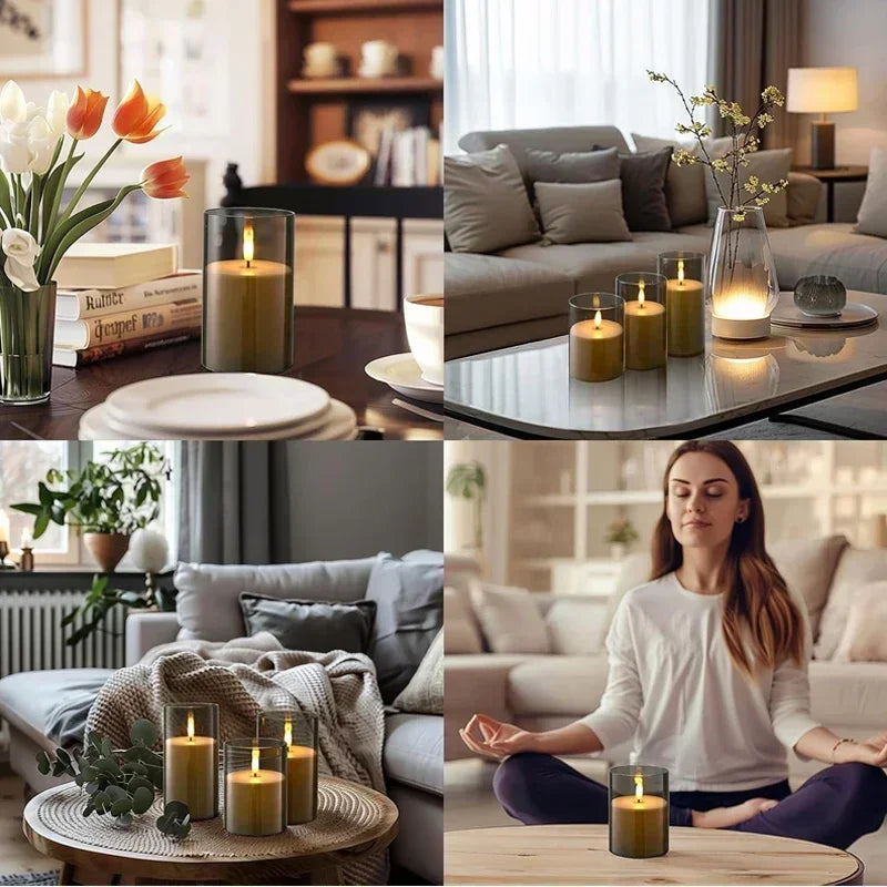 Flameless Candles with Remote – Flickering LED Decor
