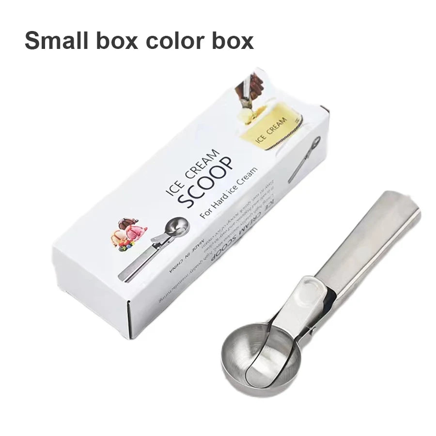 Stainless Steel Ice Cream Scoop – Dual-Purpose Fruit Scooper