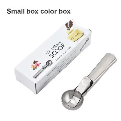 Stainless Steel Ice Cream Scoop – Dual-Purpose Fruit Scooper