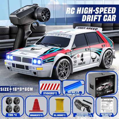 1:24 Scale RC Car 4WD Drift with LED Lights and 2 Speeds