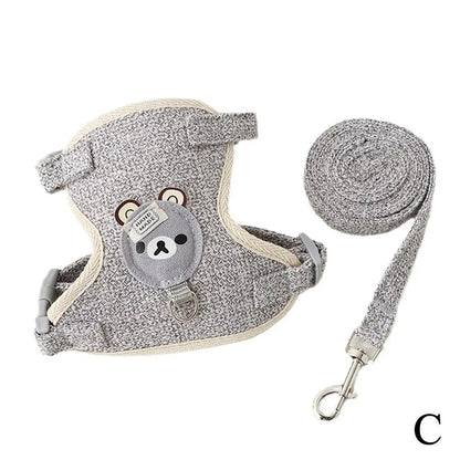 Small Pet Harness and Leash Vest Set for Dogs and Small Pets