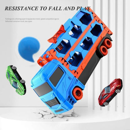 Toy Car Transporter Truck – Folding Racing & Storage Vehicle for Kids
