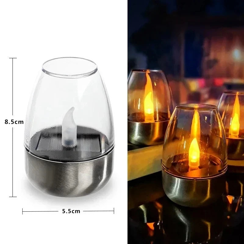 Solar Flameless Candle Light for Outdoor Garden and Party Decor