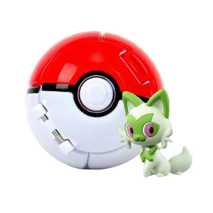 Anime Figure with Ball – Mini PVC Collectible Model Toy