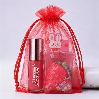 Strawberry Lip Gloss Moisturizing Hydrating Lip Balm 3.5g