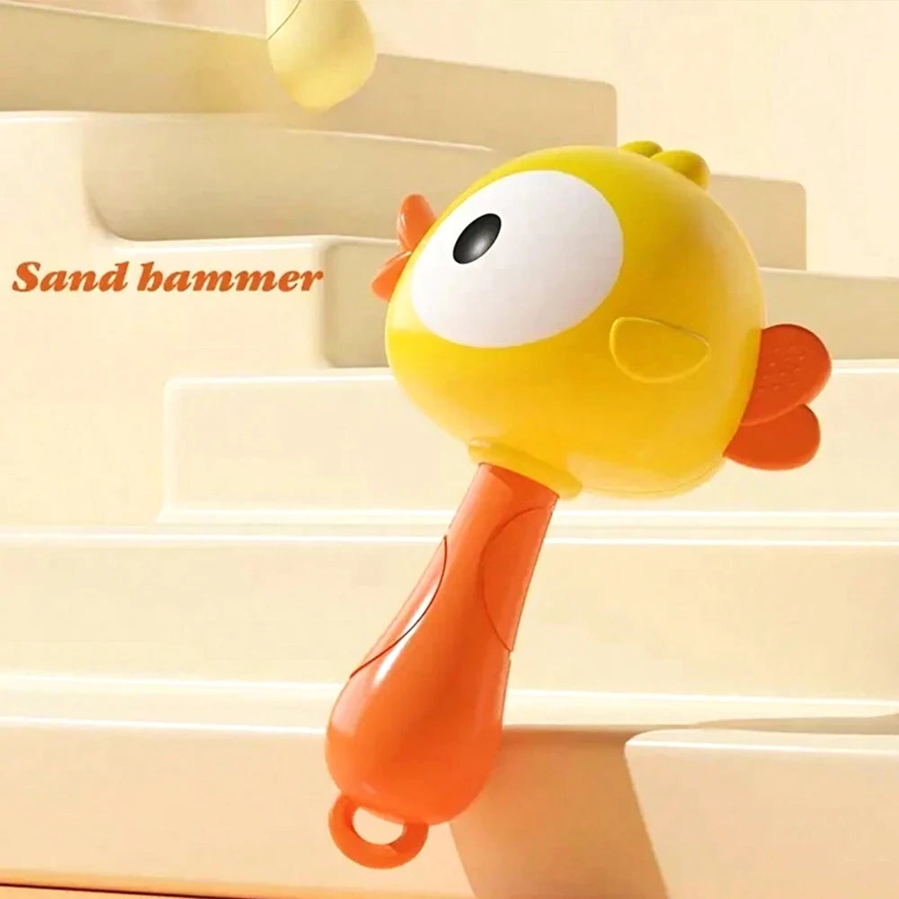 Baby Sensory Rattle Toy – Animal Grasping & Handbell Toy