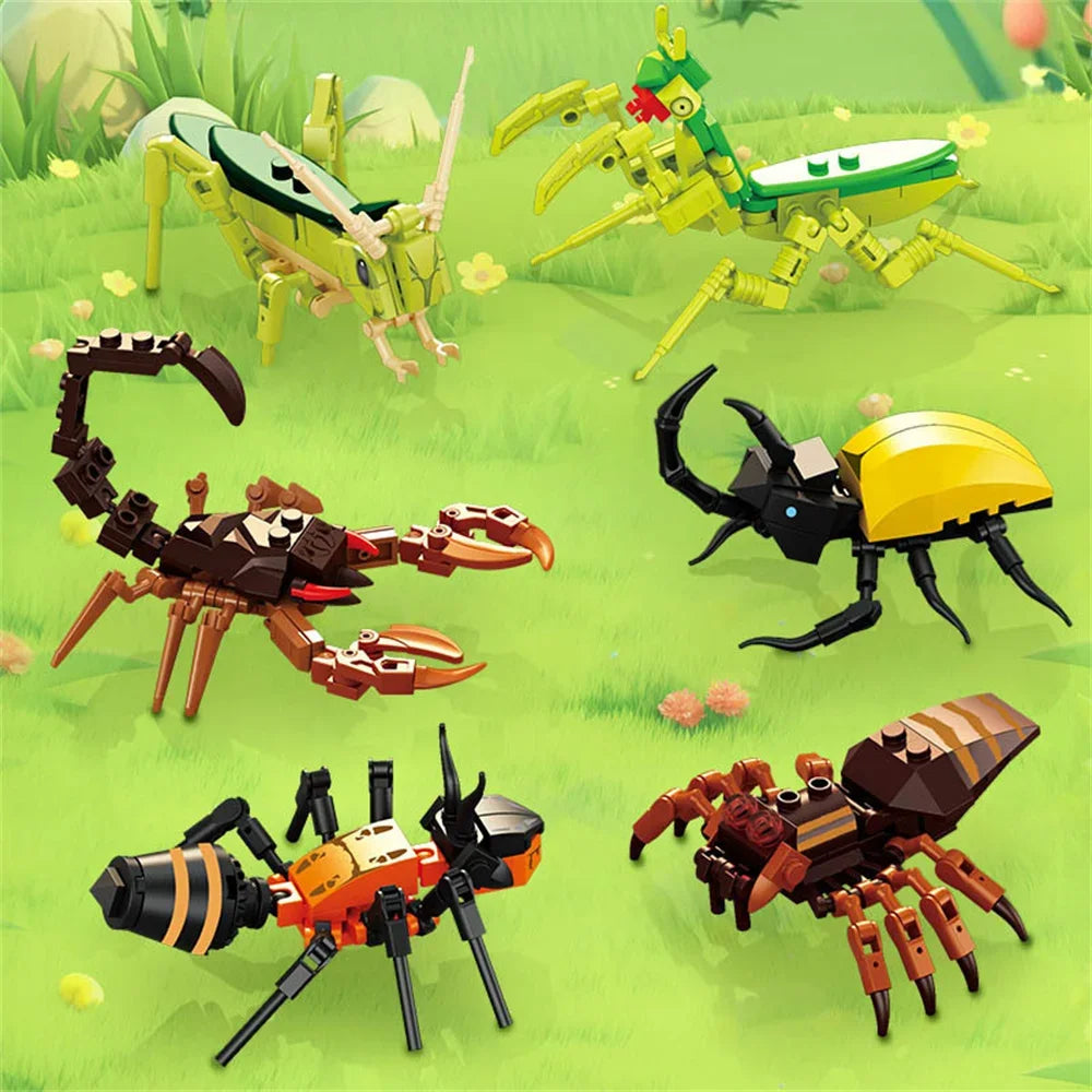 Insect Building Blocks DIY Animal Model Construction Toy Set