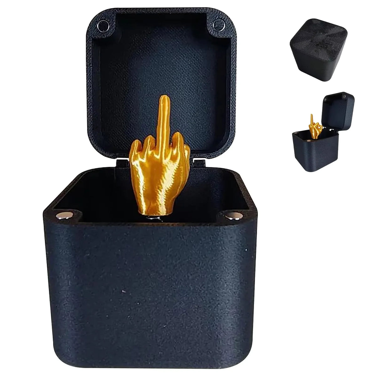 Middle Finger Prank Gift Box – Funny Christmas Desk Decoration