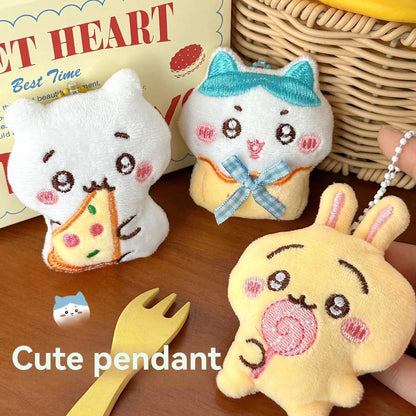 Cute Cartoon Plush Keychain Pendant – Soft Backpack Decoration