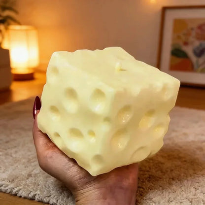 Cheese Squishy Toy – Slow Rising Squeeze Fidget Ornament