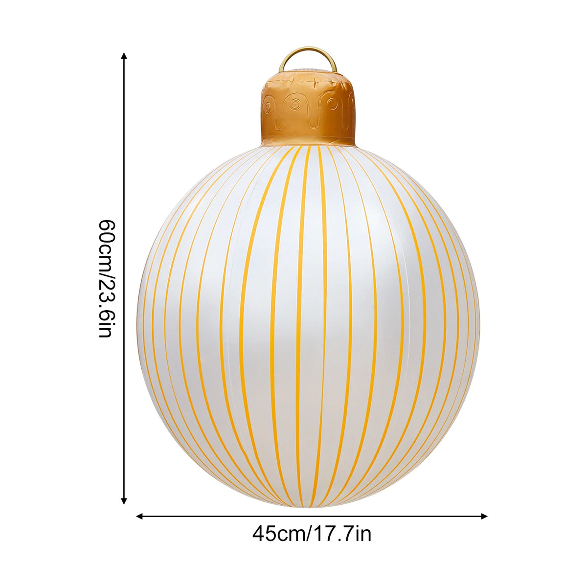 Inflatable Christmas Ornament – Large PVC Holiday Decoration Ball
