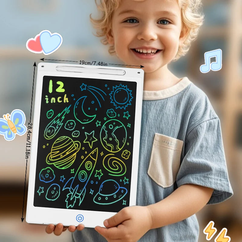LCD Writing Tablet for Kids – Reusable Drawing & Doodle Board