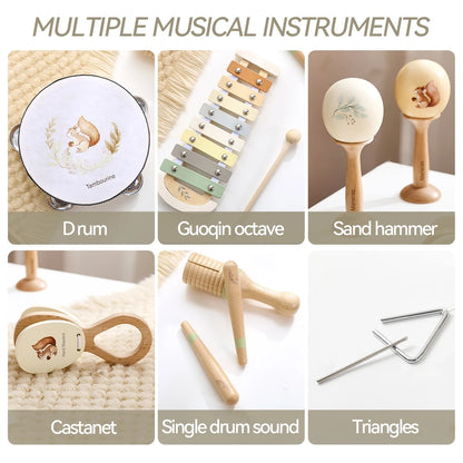 Wooden Baby Xylophone Toy – Montessori Musical Instrument for Kids