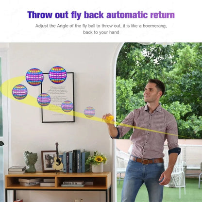 Flying Ball Toy with LED Lights – Boomerang Flying Spinner