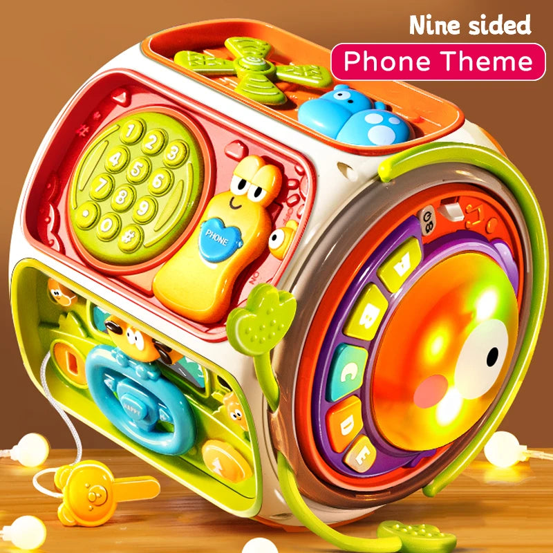 Baby Toy Phone for Toddlers – Musical Light-Up Educational Toy