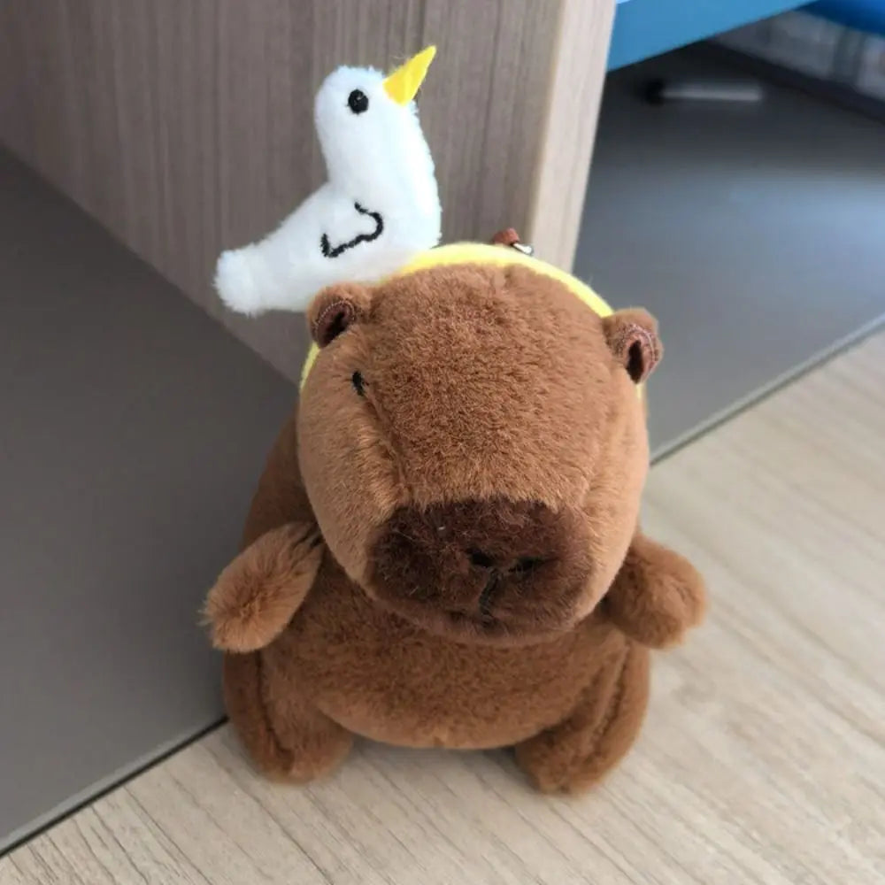 Capybara Plush Toy with Hoodie and Wings – Small Stuffed Animal
