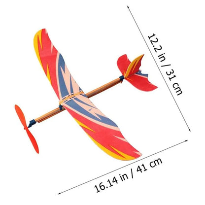 10 Pack Rubber Band Powered Glider Planes for Kids