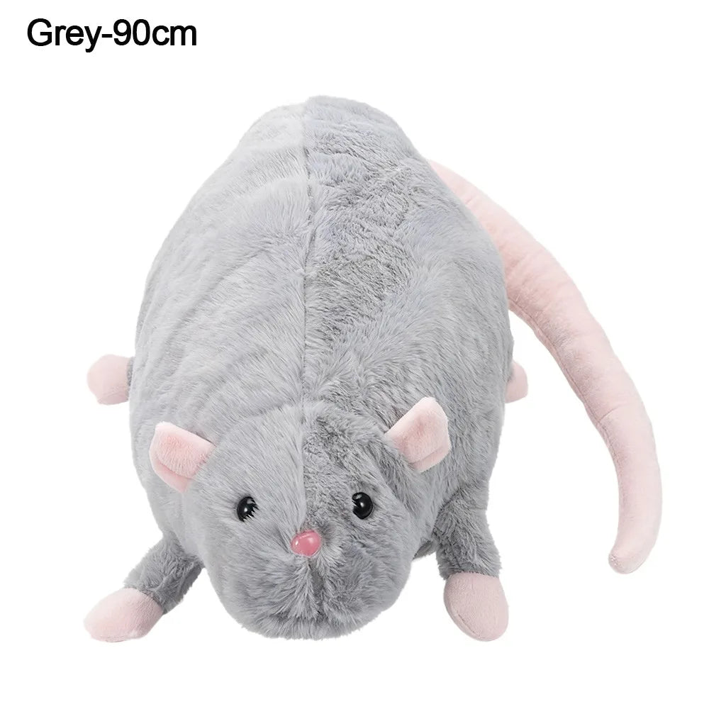Cute 35/50cm Mouse Doll Cartoon Plush Flower Branch Rat Doll Soft Oversized Animal Figure Kid Gift Birthday Stuffed&Plush Animal