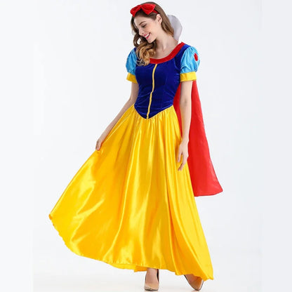 Princess Halloween Costume Women's Dress with Headdress – Party Cosplay