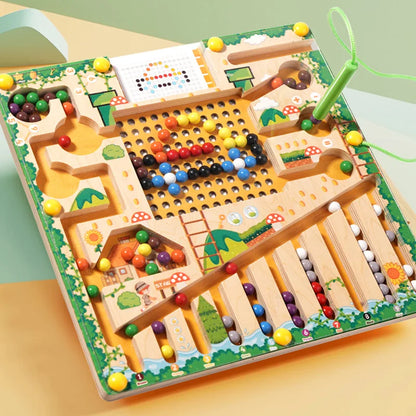 Magnetic Sorting Puzzle – Montessori Maze Learning Toy