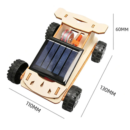 Solar Car Model Kit – DIY Wooden Science & Education Project