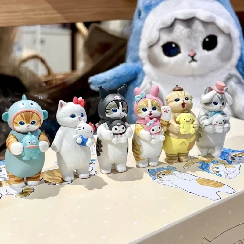Cute Cat Blind Box Figures – Collectible PVC Ornaments