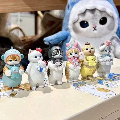 Cute Cat Blind Box Figures – Collectible PVC Ornaments
