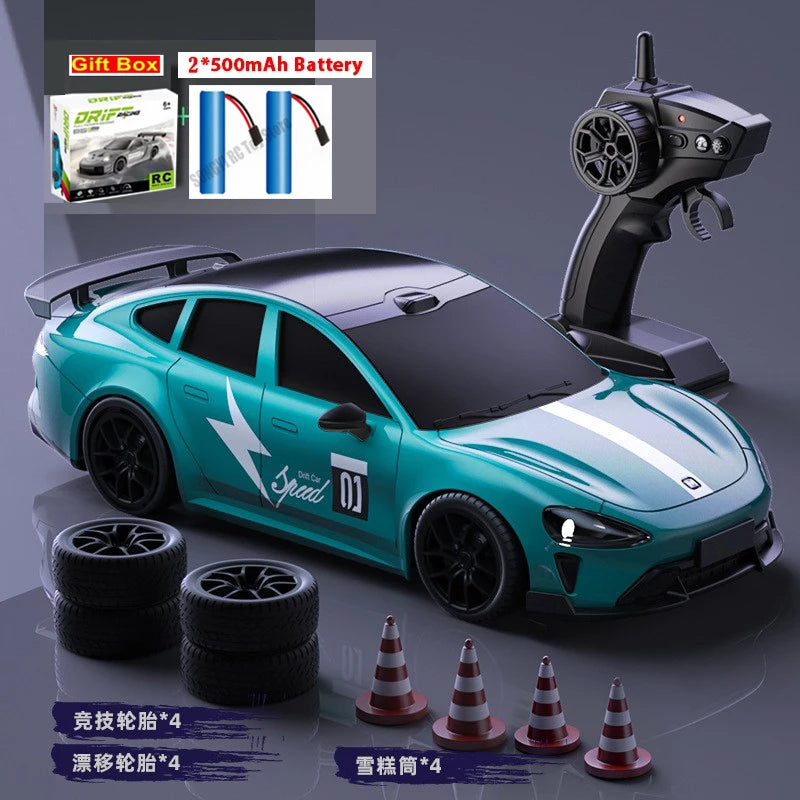 1:24 Scale RC Drift Racing Car with LED Lights and 4WD