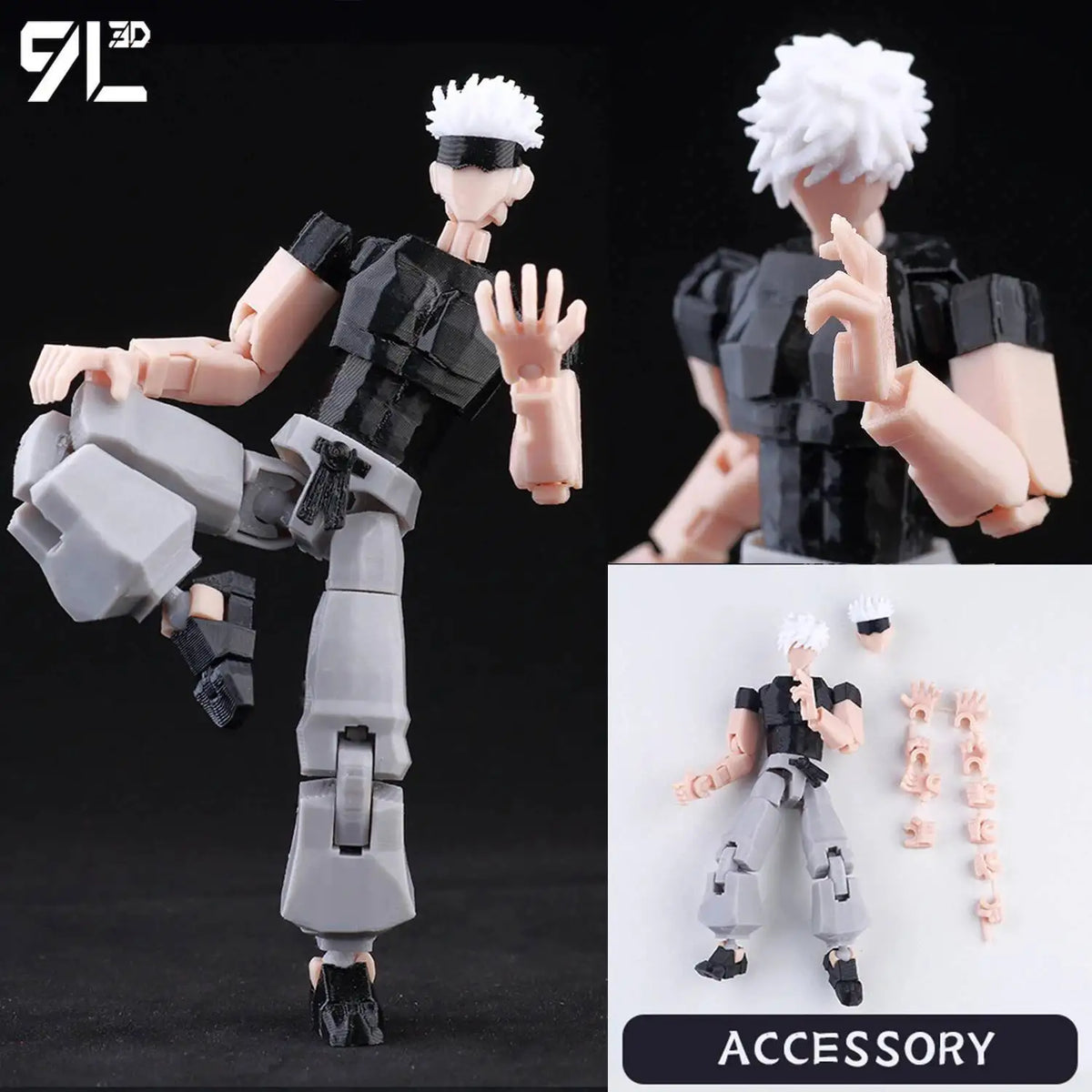 Optimized Product Title: 3D Printed Action Figure, Articulated & Poseable – Ready to Display