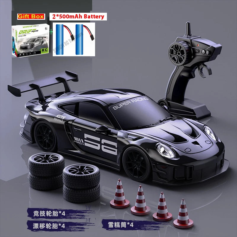 1:24 Scale RC Drift Racing Car with LED Lights and 4WD