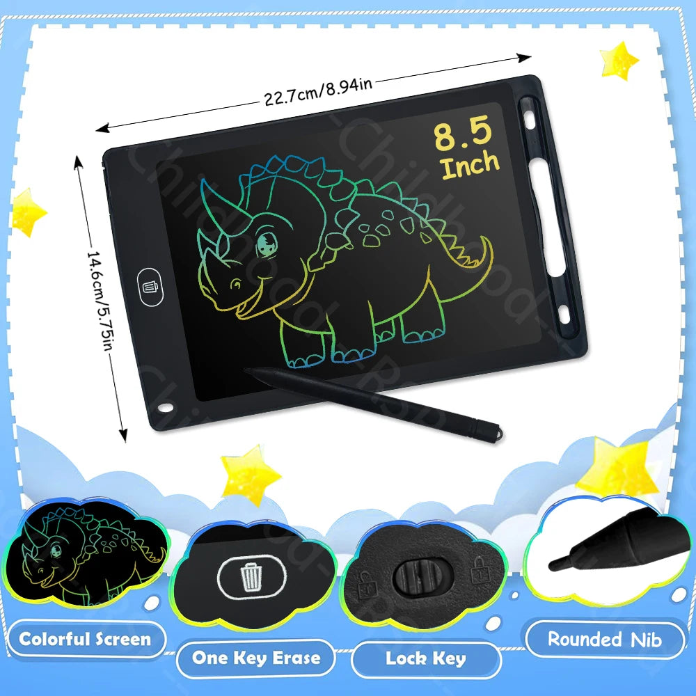 LCD Writing Tablet for Kids – Reusable Drawing & Doodle Board
