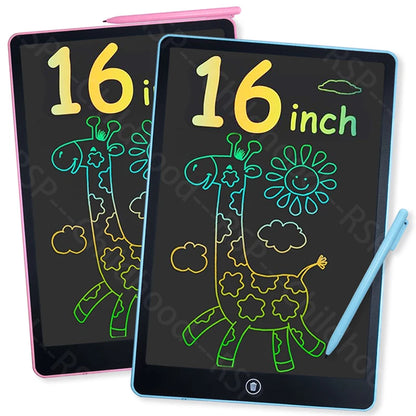 16 Inch LCD Writing Tablet – Multicolor Kids Drawing Board