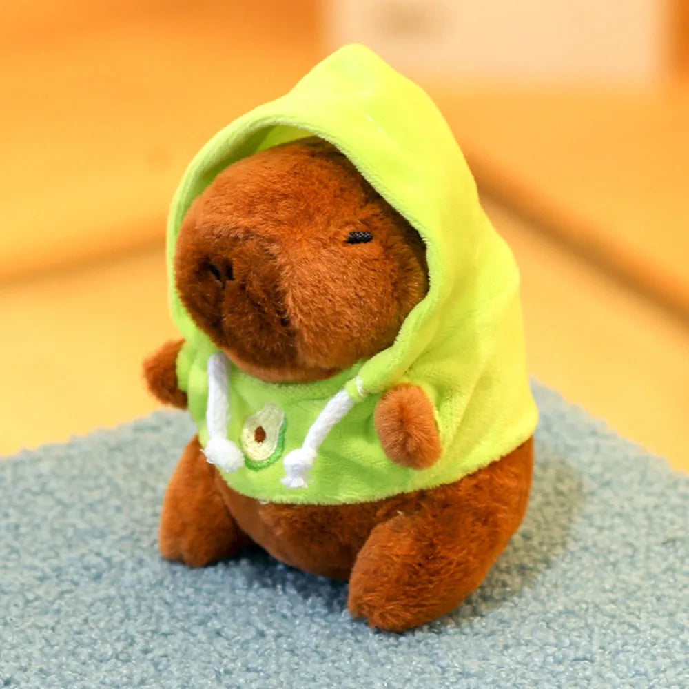 Capybara Plush Toy with Hoodie and Wings – Small Stuffed Animal