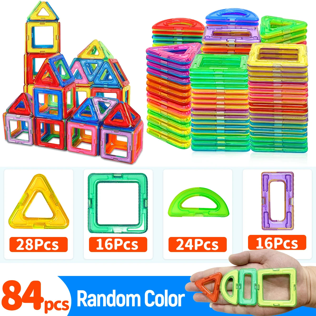Magnetic Building Blocks – STEM Construction Toy Set for Kids