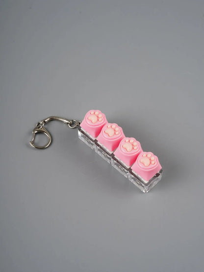 Cat Keychain – LED Light Fidget Toy for Stress Relief