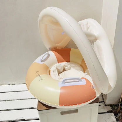 Baby Pool Float with Canopy for Infants & Toddlers