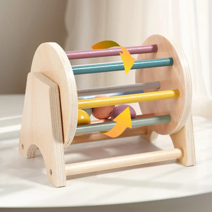 Wooden Bell Toy for Kids – Handheld Musical Rattle for Early Learning