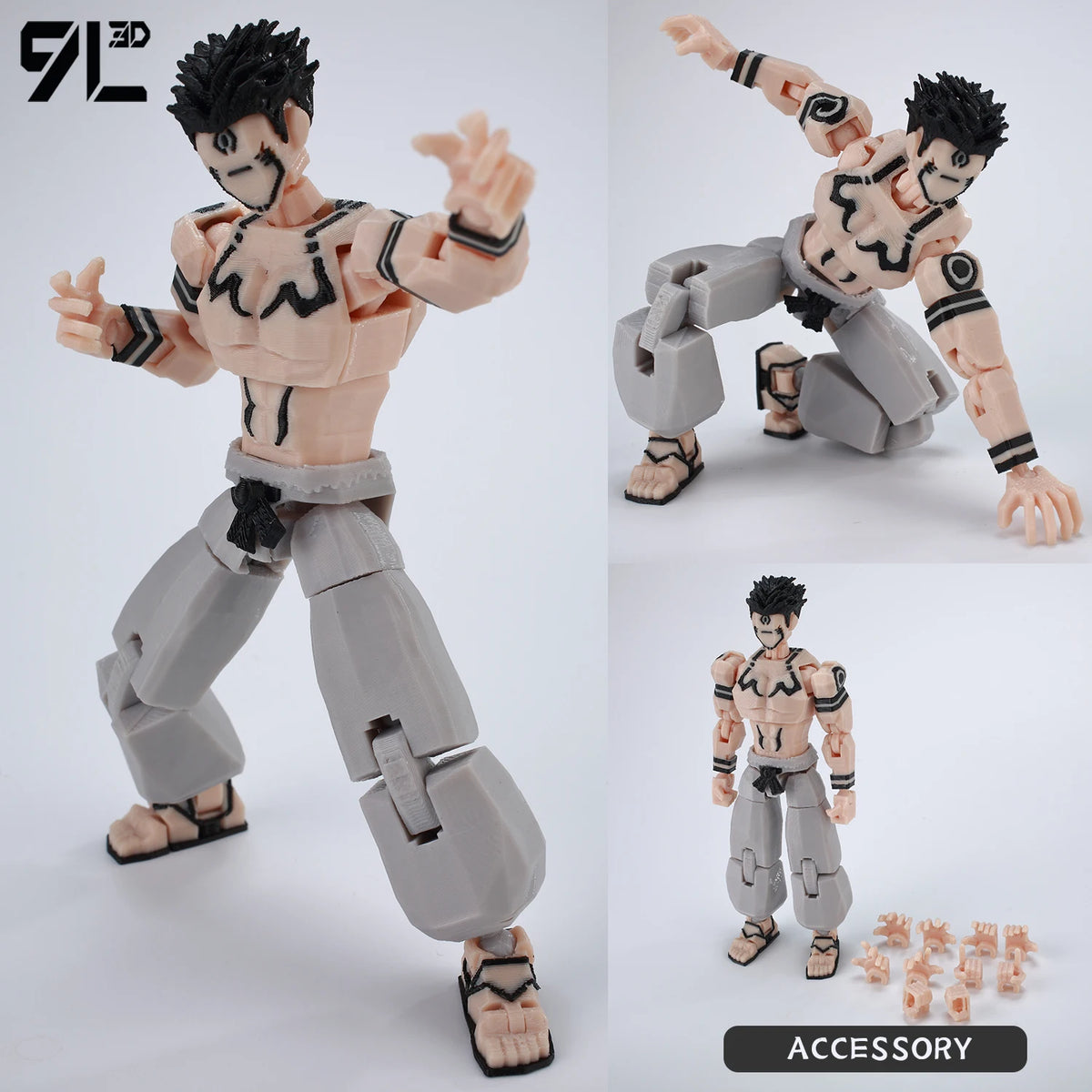 Optimized Product Title: 3D Printed Action Figure, Articulated & Poseable – Ready to Display