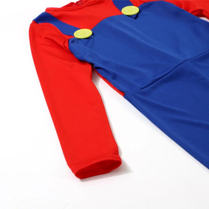 Red Green Game Jumpsuit Costume Kids – Hat Beard & Gloves