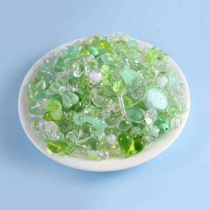 1bag Mixing Style Candy Color Acrylic Beads For DIY Handmade Bracelet Jewelry Making Phone Chain Accessories