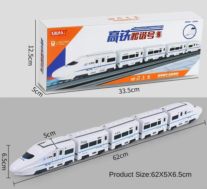 Electric Train Toy with Lights and Sounds – DIY Railway Set