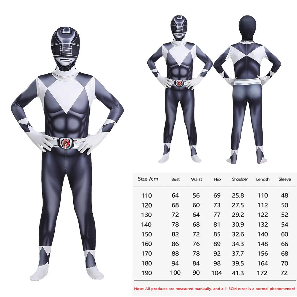 Superhero Samurai Cosplay Costume Adult Jumpsuit with Mask