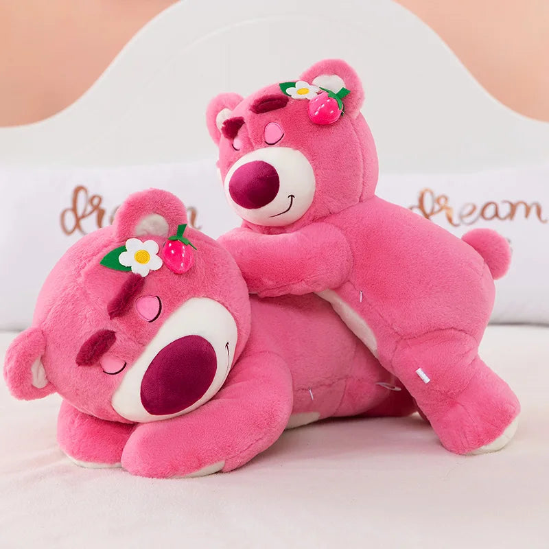 Strawberry Bear Plush – 30cm Cute Stuffed Pillow Toy
