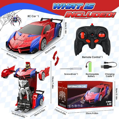 2.4GHz Spider RC Robot Car with Stunts and LED Lights