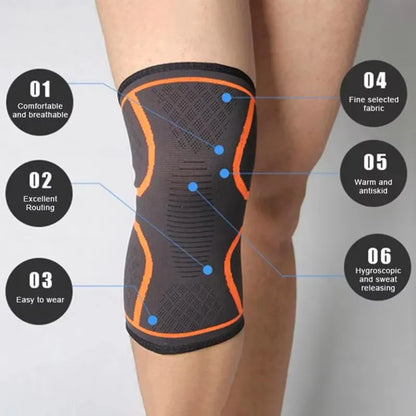 Knee Compression Sleeve Support Brace for Men & Women Breathable Knit